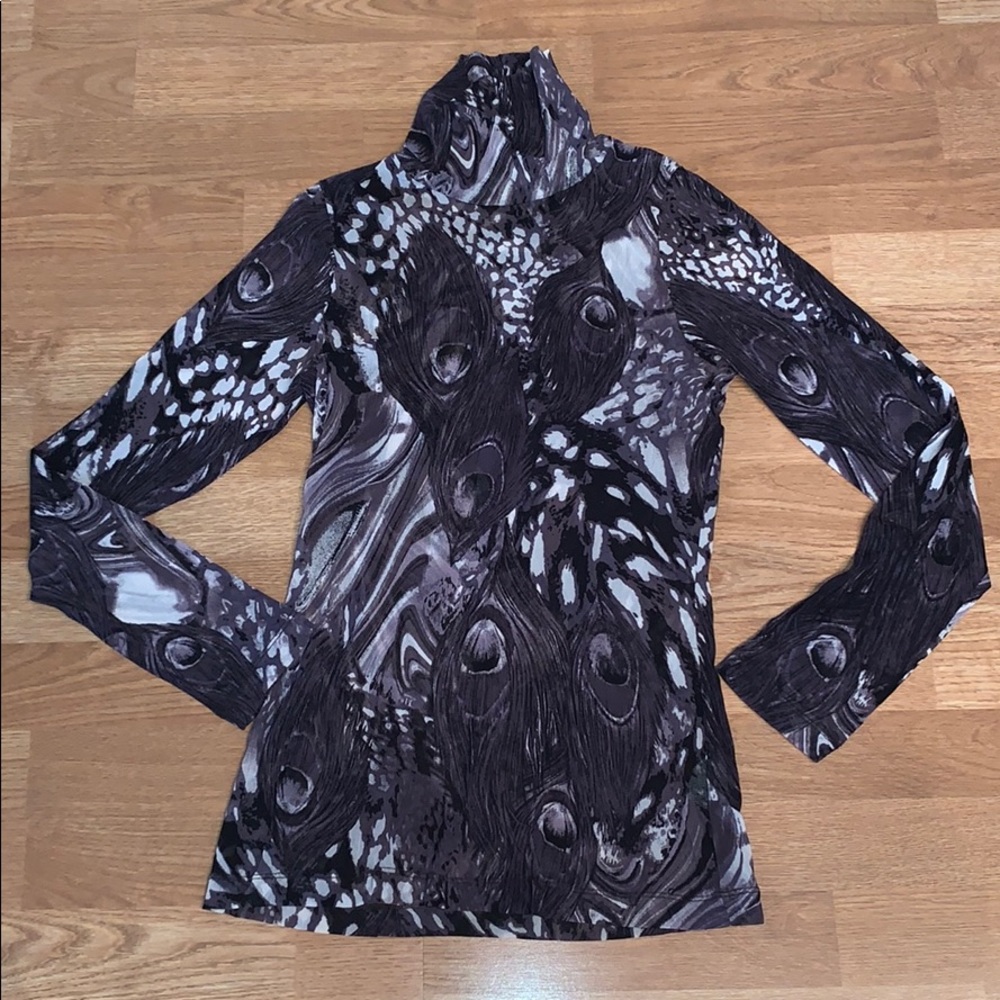 Karen Kane Mesh Turtleneck Top